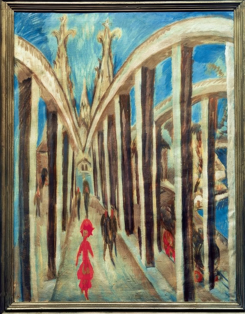 Rajna híd Köln közelében alkotó: Ernst Ludwig Kirchner