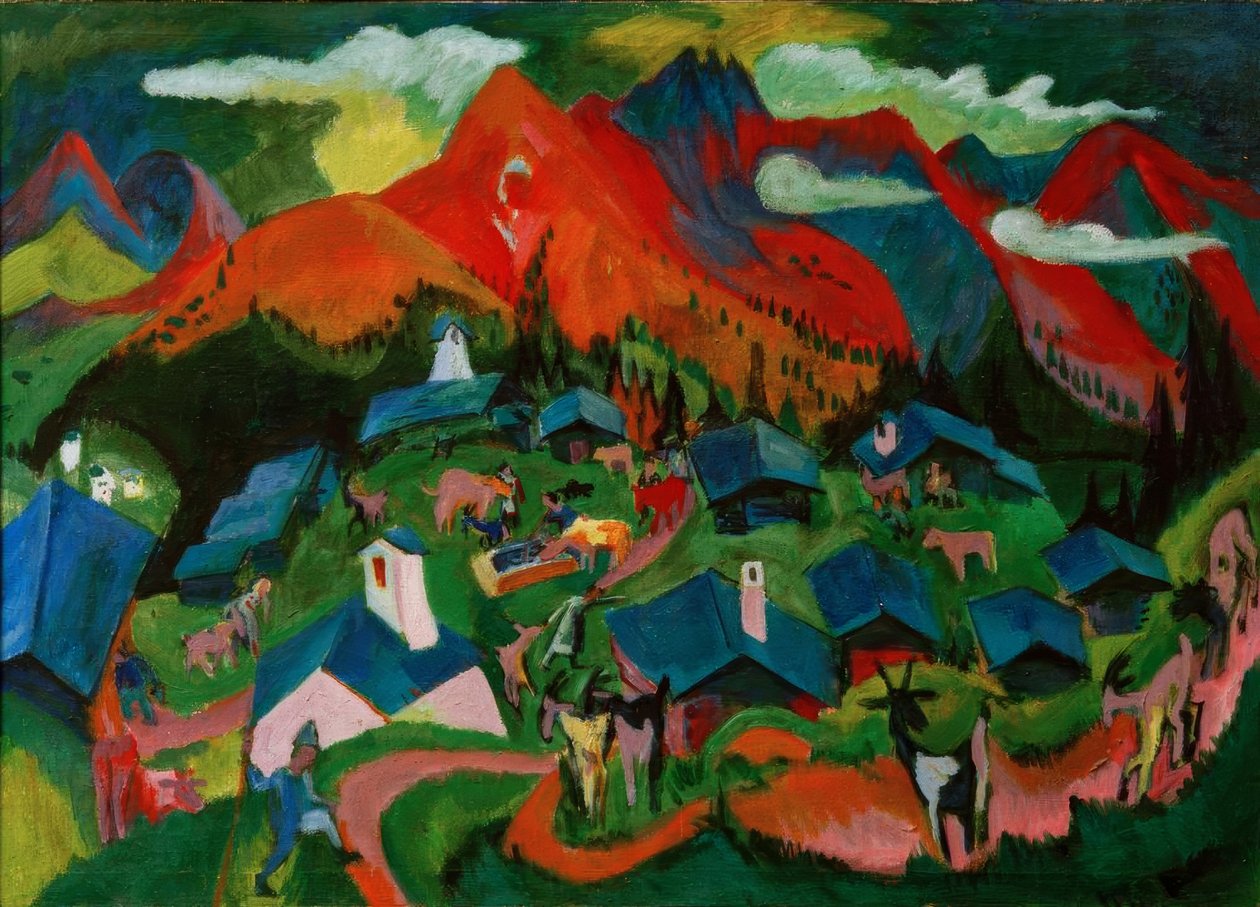 Az állatok visszatérése, Stafelalp alkotó: Ernst Ludwig Kirchner