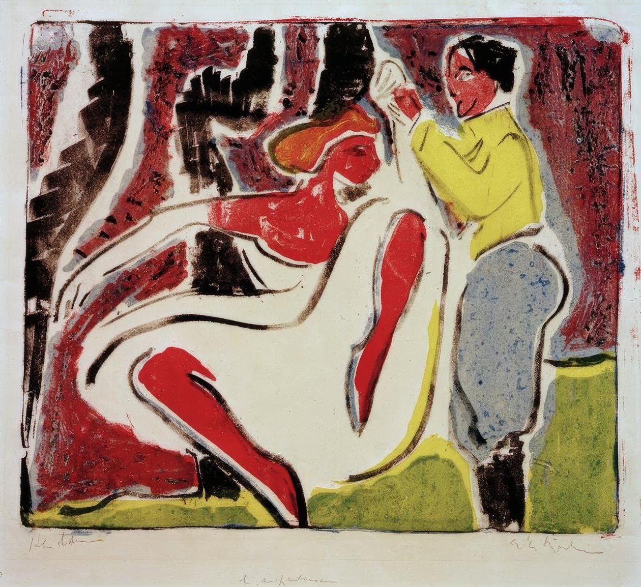 Orosz táncos pár alkotó: Ernst Ludwig Kirchner