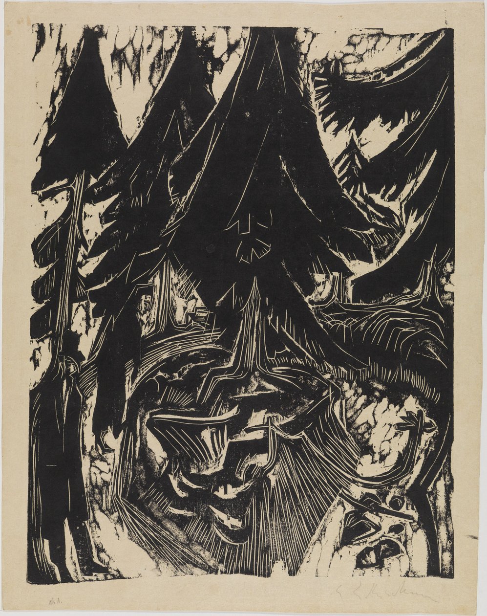 Sétálás a szanatóriumban alkotó: Ernst Ludwig Kirchner