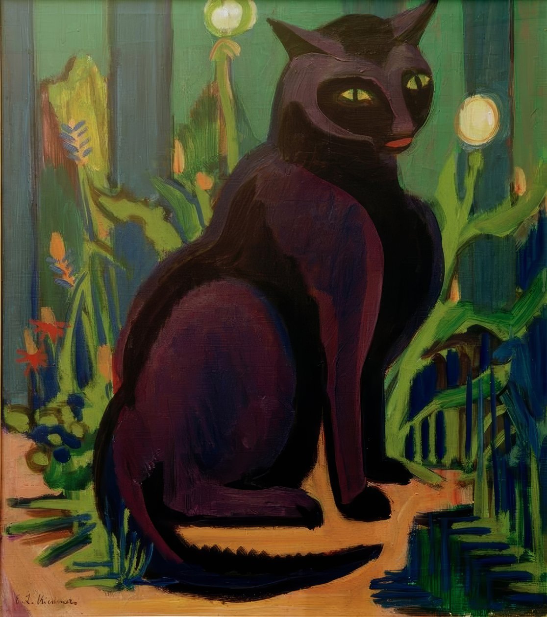 Fekete macska (Cat Bobby) alkotó: Ernst Ludwig Kirchner