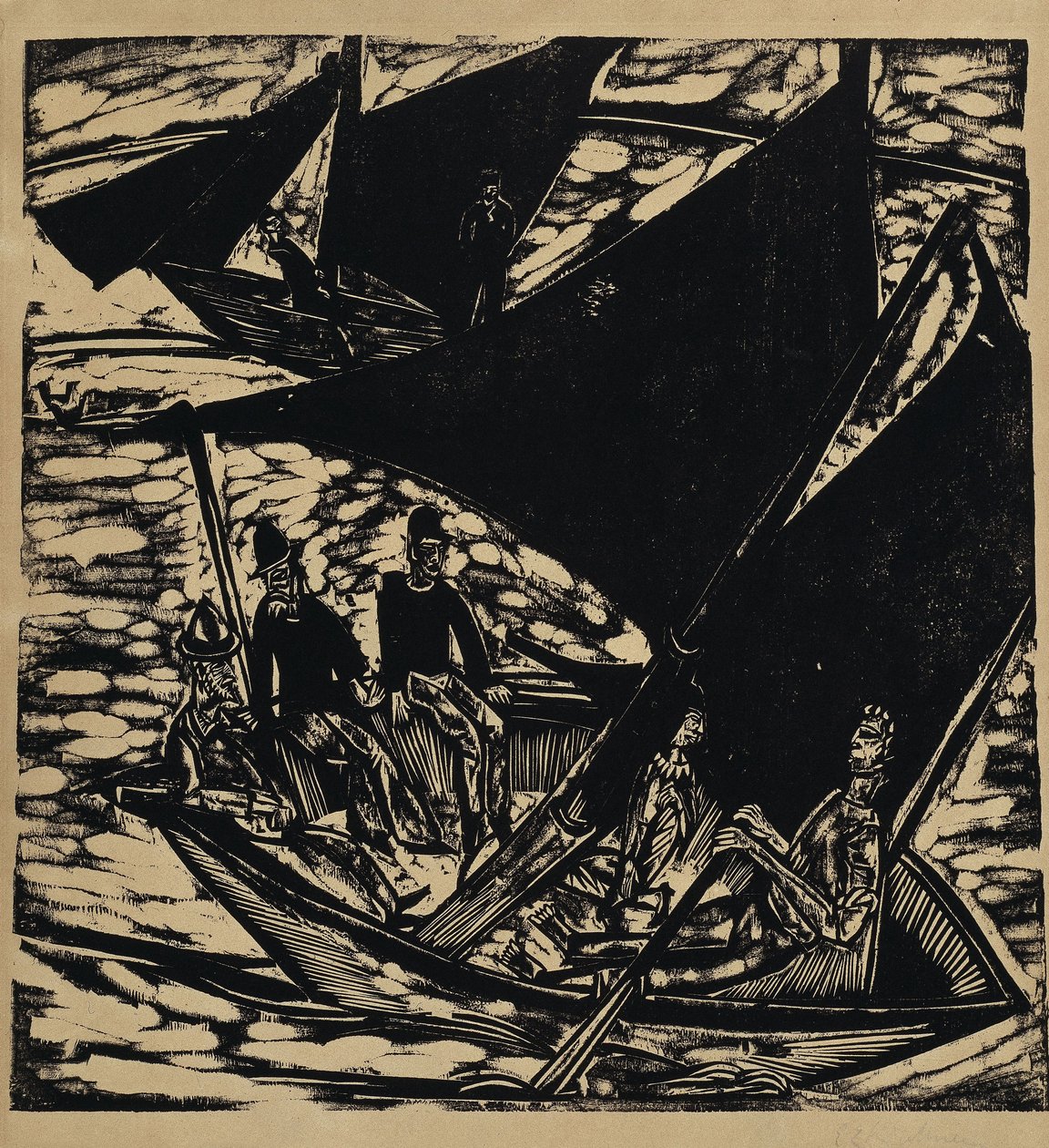 Vitorlások Fehmarn közelében alkotó: Ernst Ludwig Kirchner