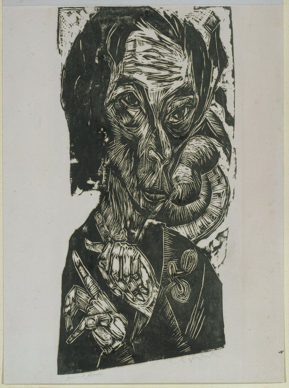 Önarckép alkotó: Ernst Ludwig Kirchner