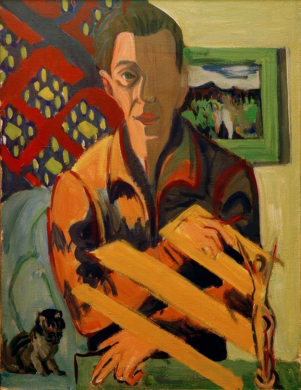 Önarckép alkotó: Ernst Ludwig Kirchner