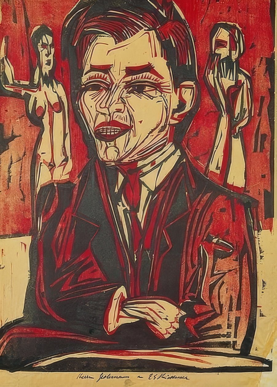 Önarckép alkotó: Ernst Ludwig Kirchner