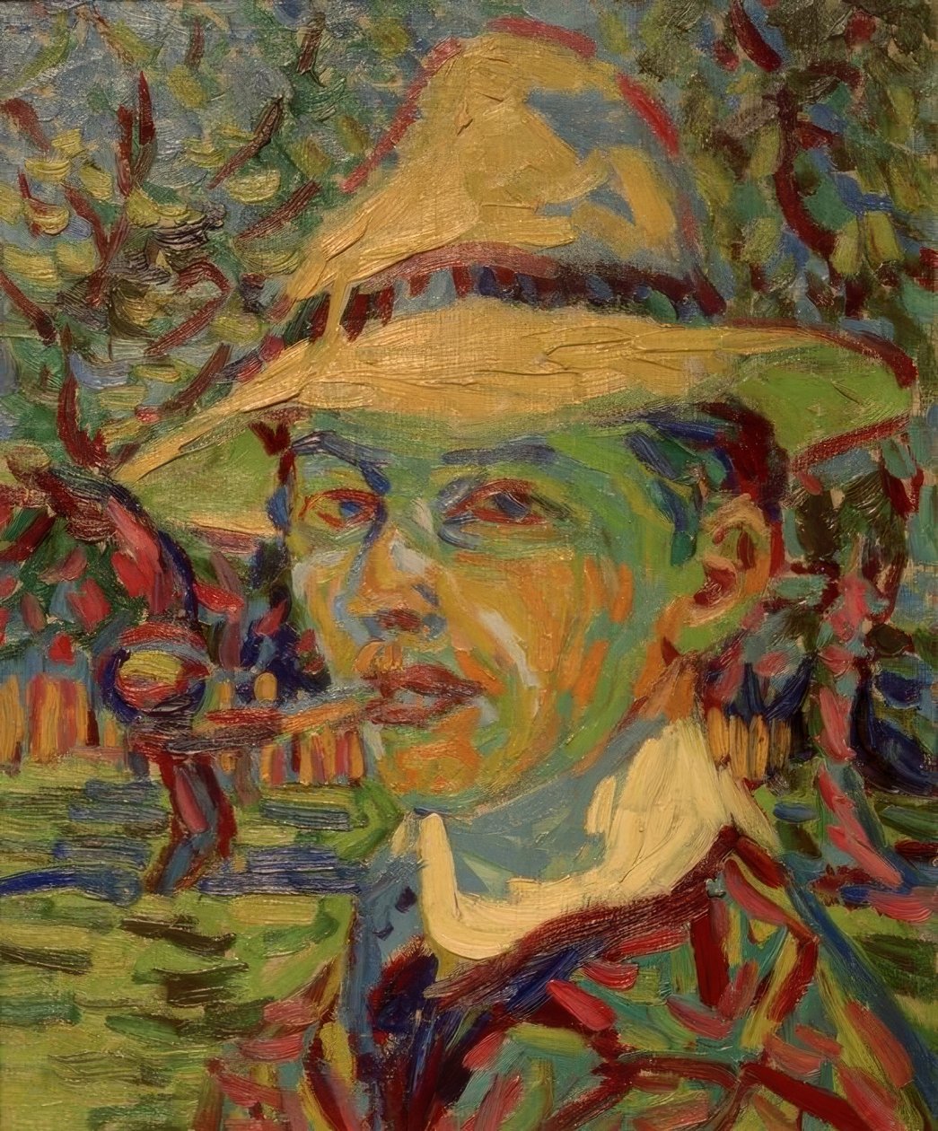 Önarckép csővel alkotó: Ernst Ludwig Kirchner
