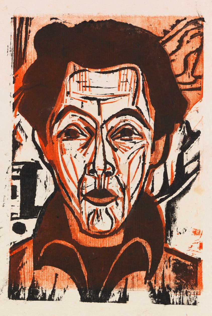 Önarckép, 1926. alkotó: Ernst Ludwig Kirchner