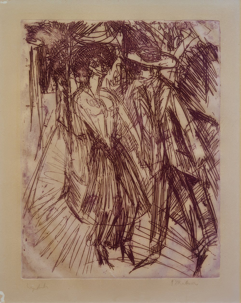 Cocotte kínáló alkotó: Ernst Ludwig Kirchner