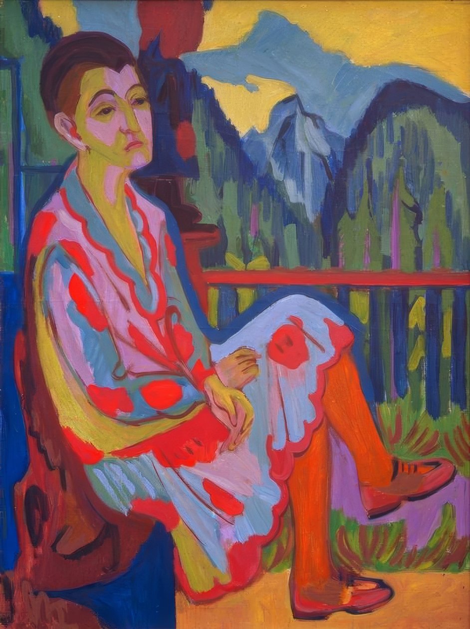 Ülő hölgy (Kirchner Erna) alkotó: Ernst Ludwig Kirchner