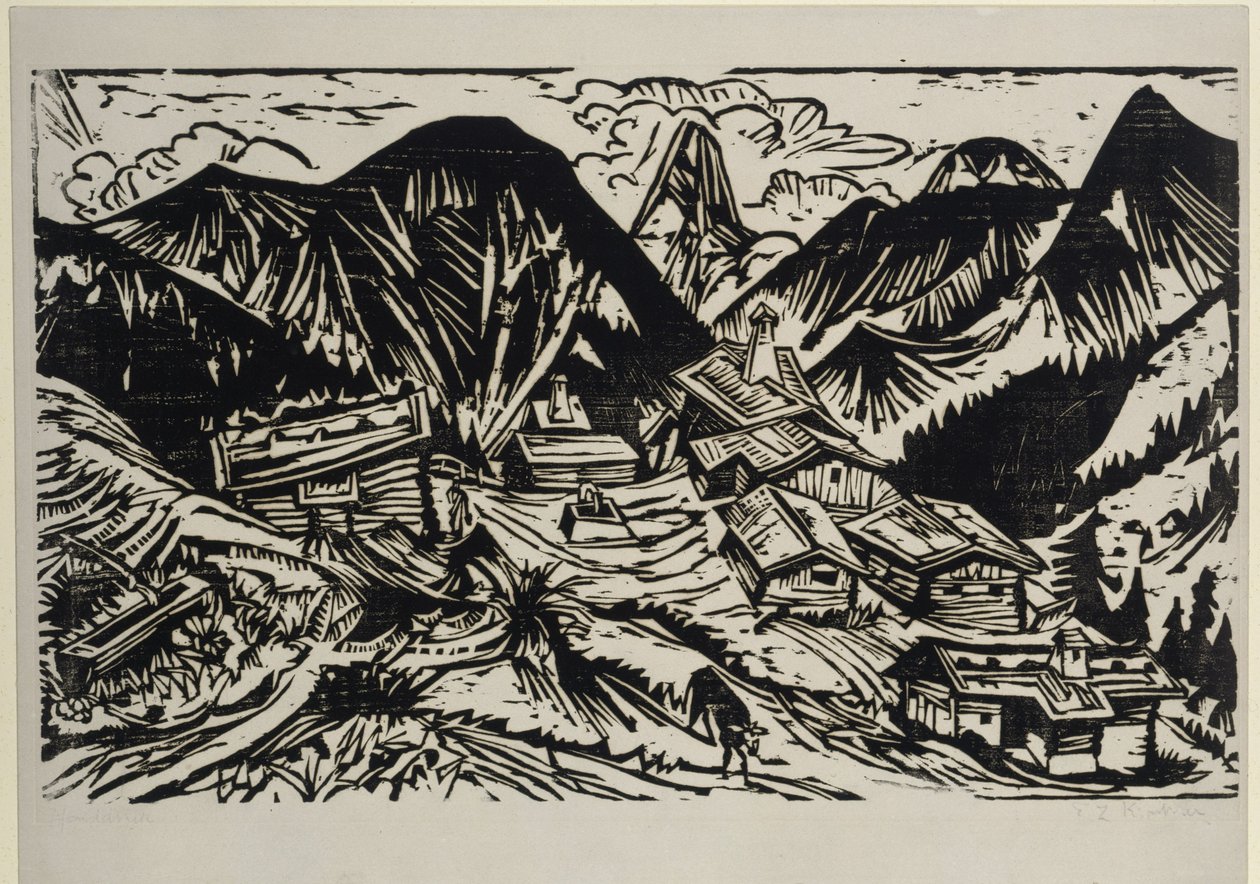 Stafelalp alkotó: Ernst Ludwig Kirchner