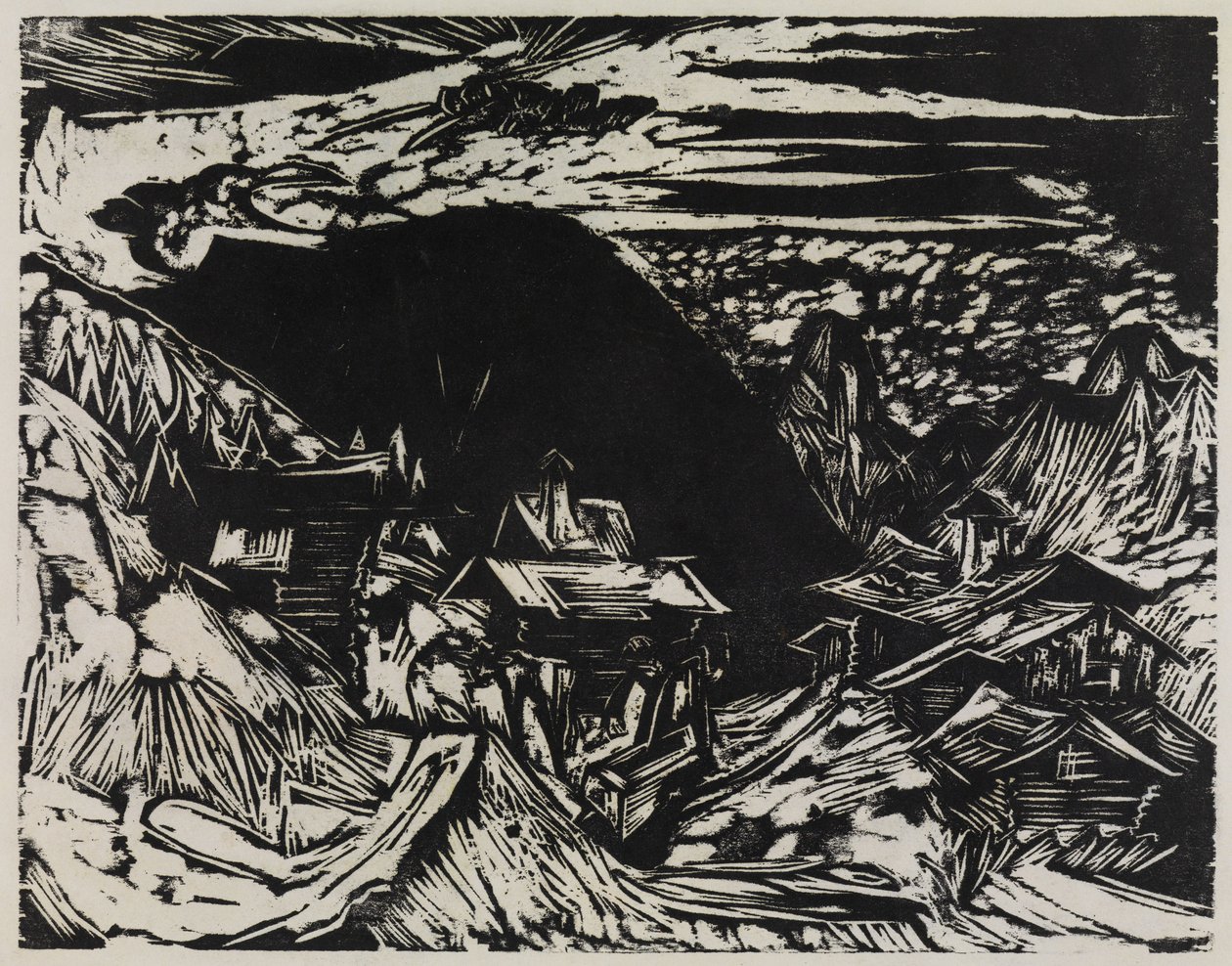 Stafelalp, az Altein és a Tinzenhorn hegyekkel alkotó: Ernst Ludwig Kirchner