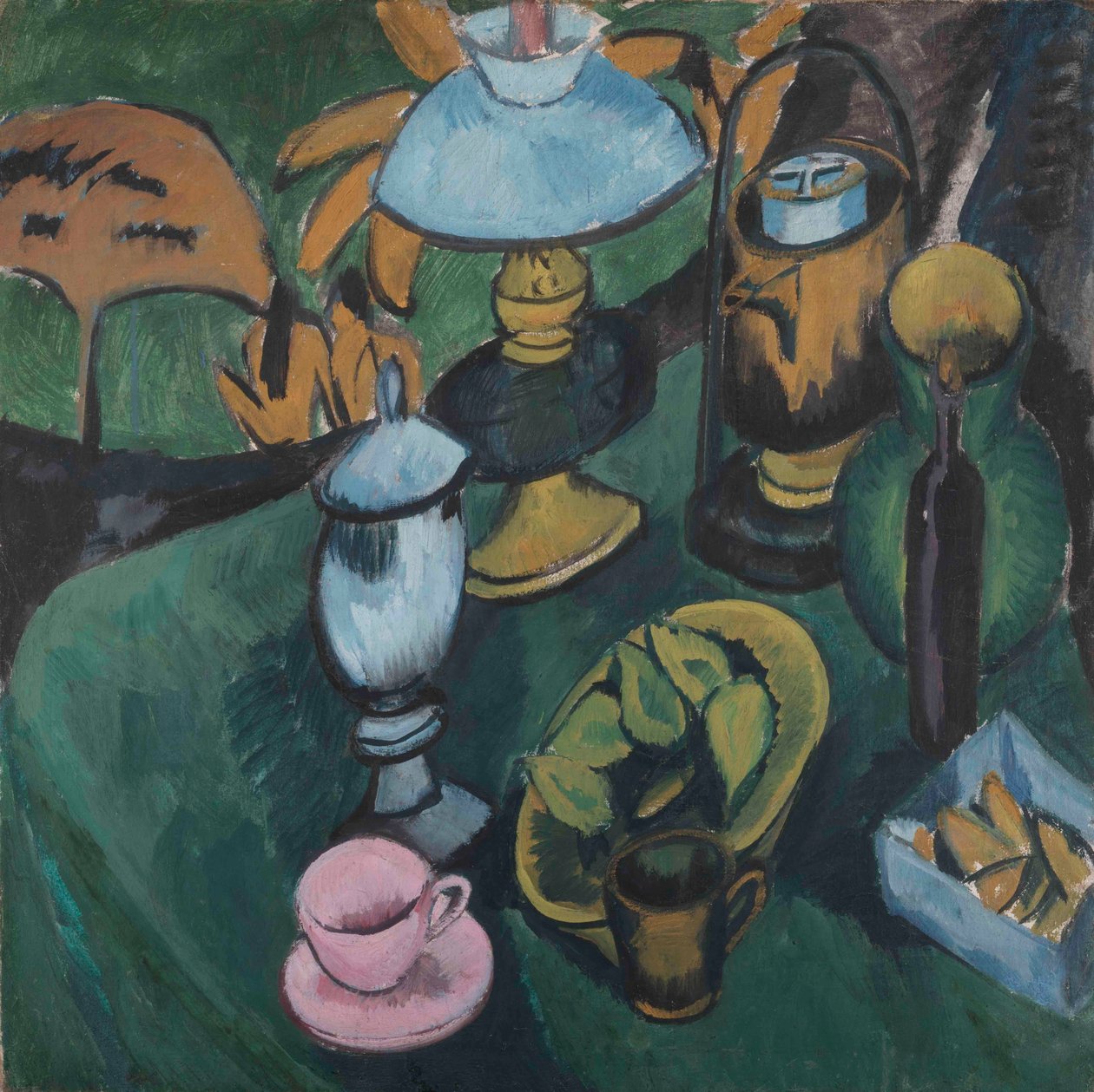 Csendélet lámpával, 1912. alkotó: Ernst Ludwig Kirchner