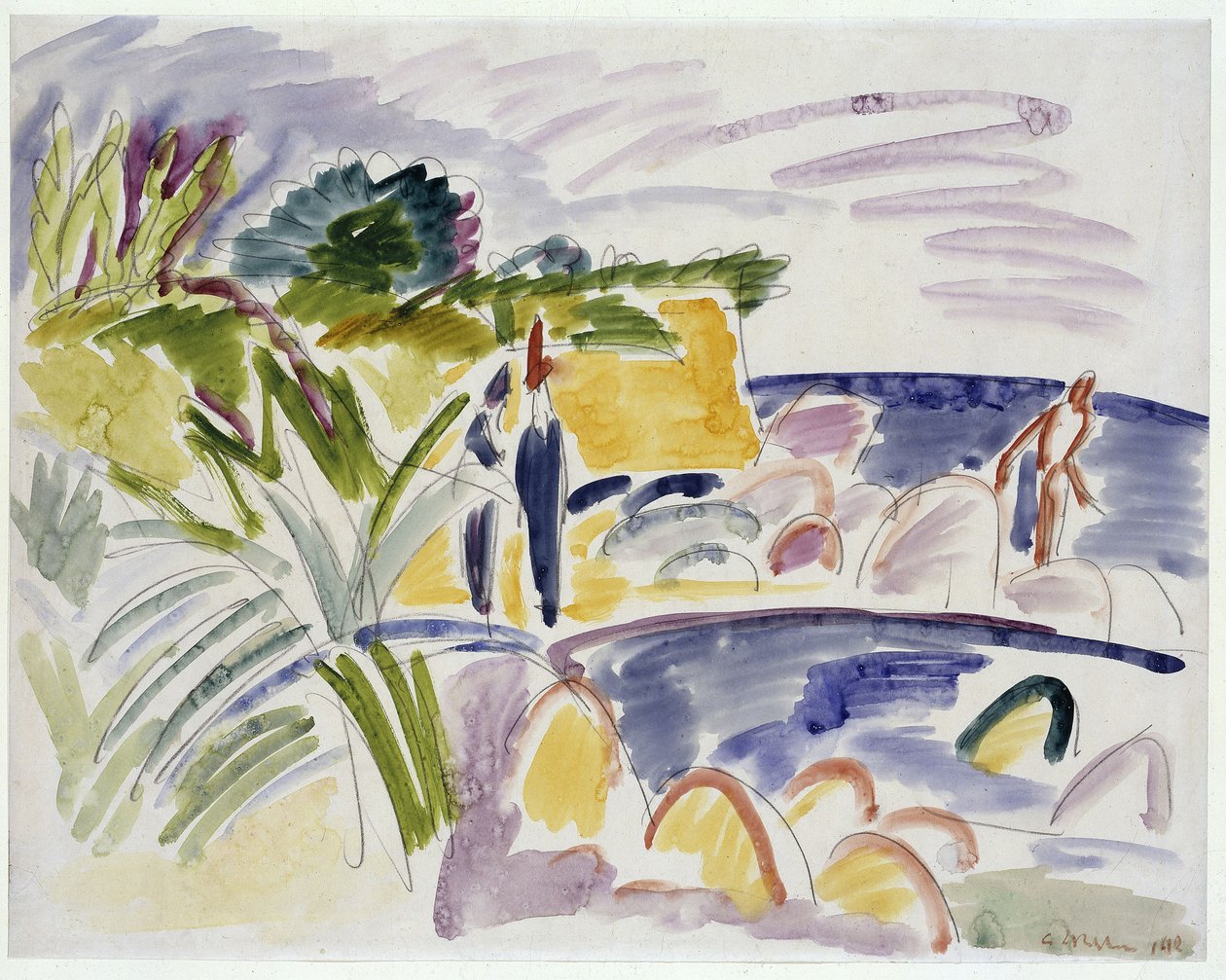 Fehmarn-szigeti strand alkotó: Ernst Ludwig Kirchner