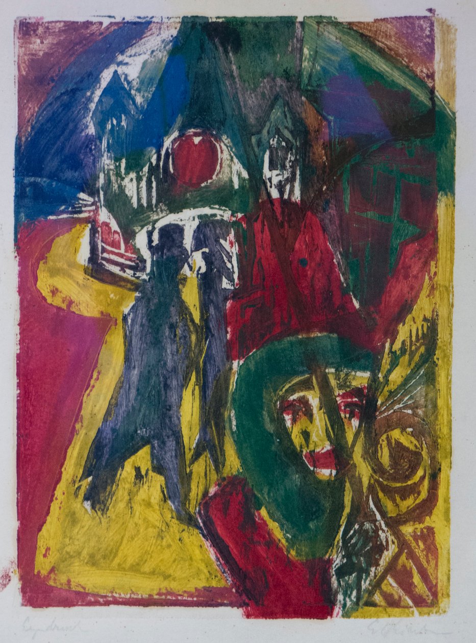 Utca Cocotte-tal, Berlin utcai jelenet, 1915-1916. alkotó: Ernst Ludwig Kirchner