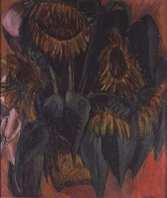 Napraforgók alkotó: Ernst Ludwig Kirchner