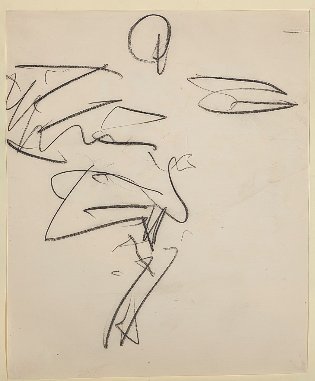 Táncos. 1910/11 Vázlatfüzet Folkwang Bl. 25 alkotó: Ernst Ludwig Kirchner