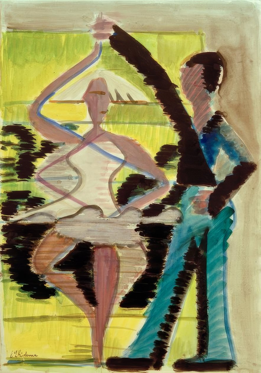 Táncoló pár alkotó: Ernst Ludwig Kirchner