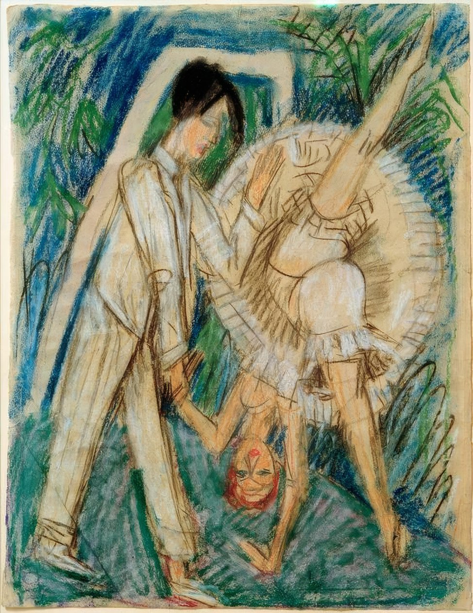 Táncoló pár alkotó: Ernst Ludwig Kirchner