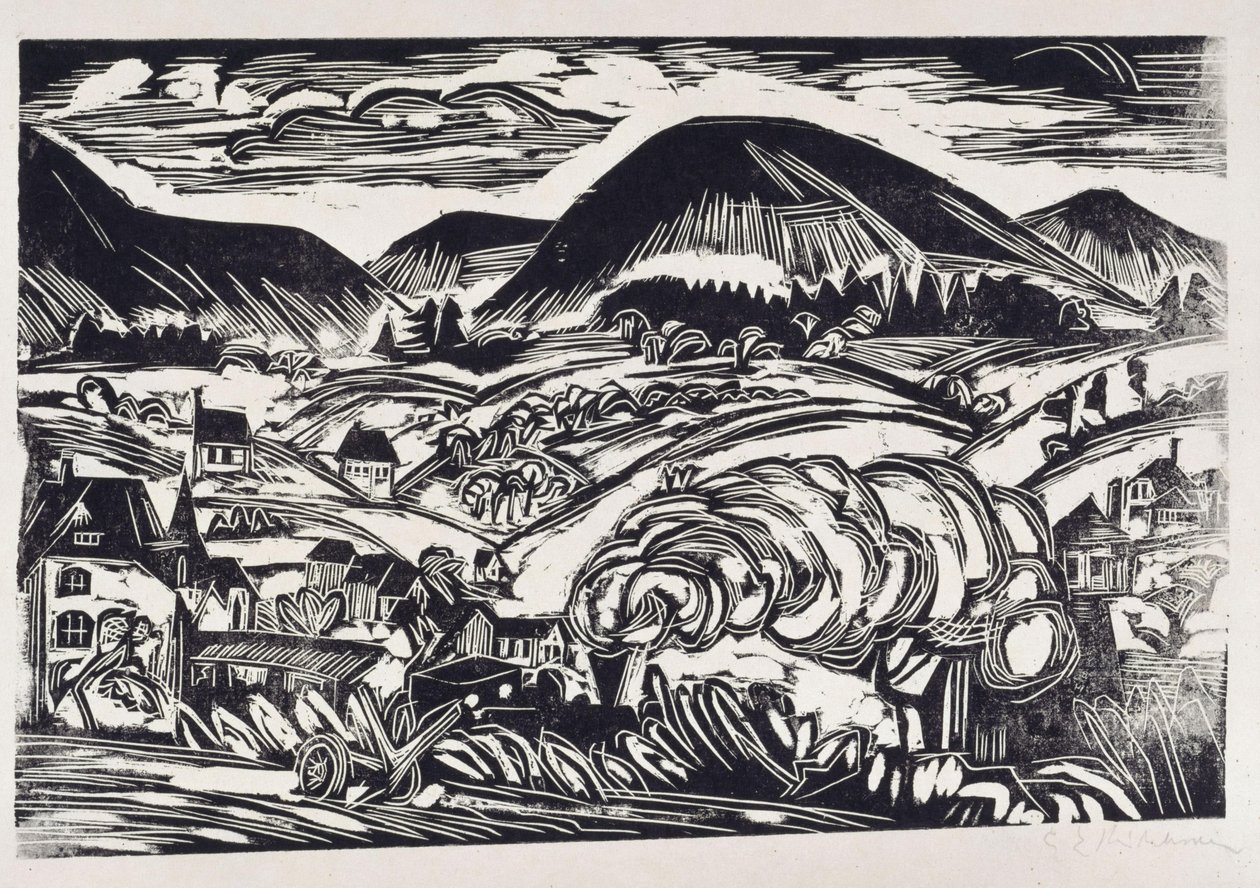 Taunus-tájkép alkotó: Ernst Ludwig Kirchner