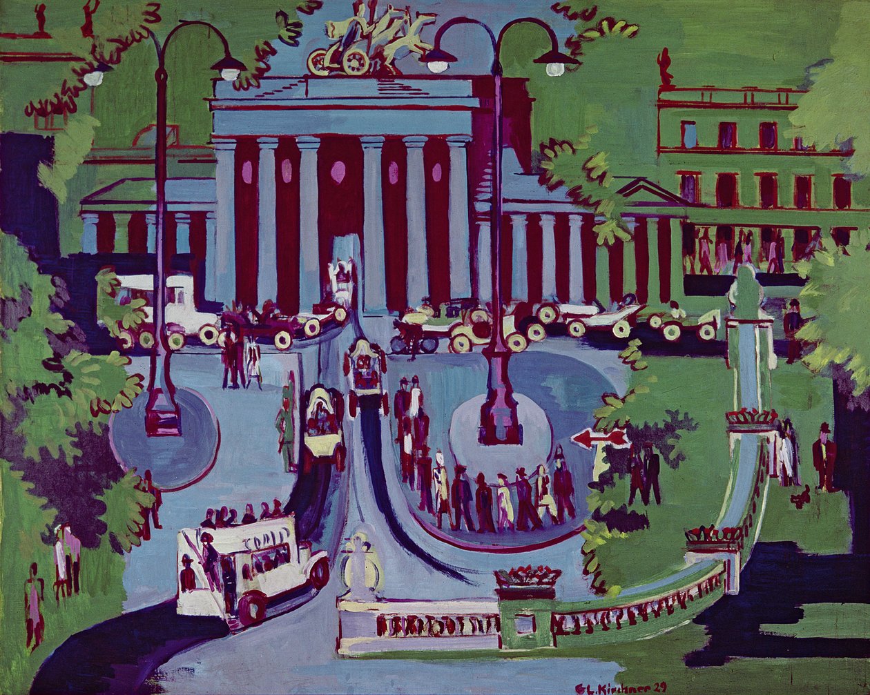 A Brandenburgi kapu, Berlin alkotó: Ernst Ludwig Kirchner