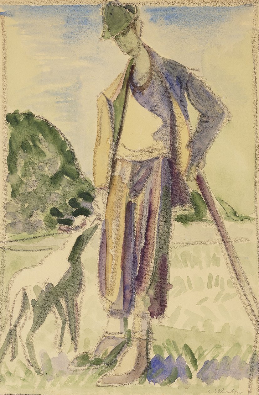 A pásztor; A Juhász, alkotó: Ernst Ludwig Kirchner