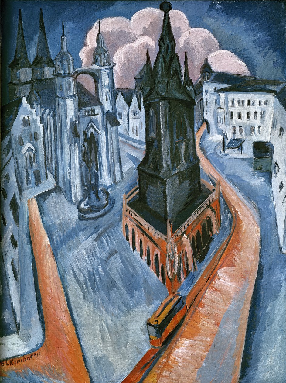 A vörös torony Hallében alkotó: Ernst Ludwig Kirchner