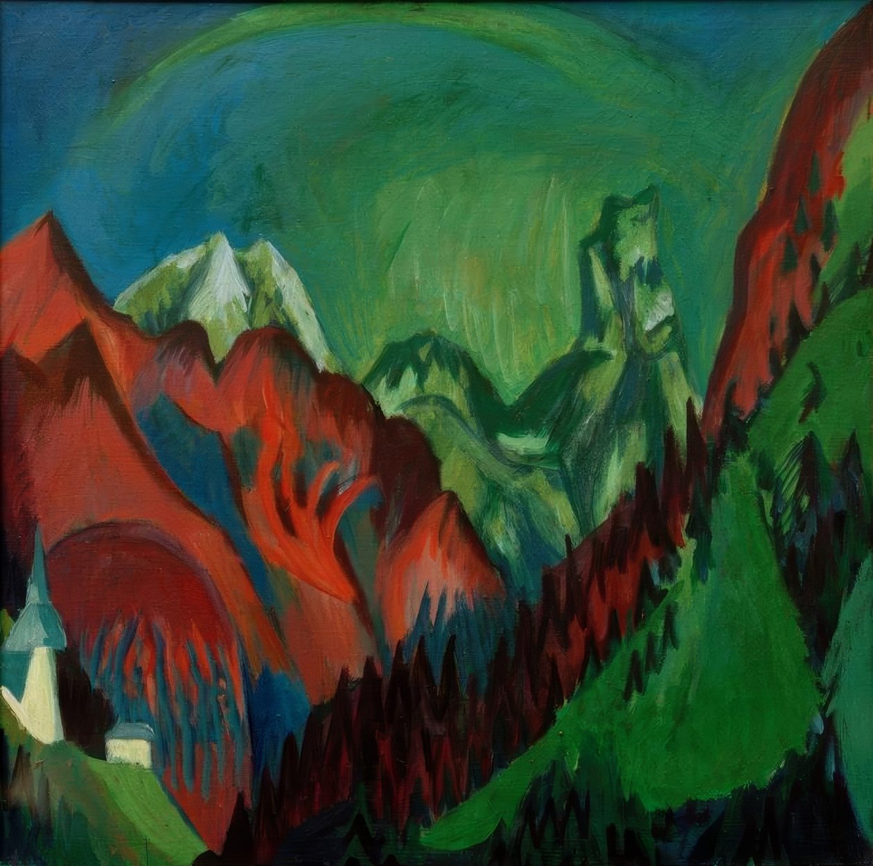 Tinzenhorn - Zügenschlucht bei Mon– stein alkotó: Ernst Ludwig Kirchner