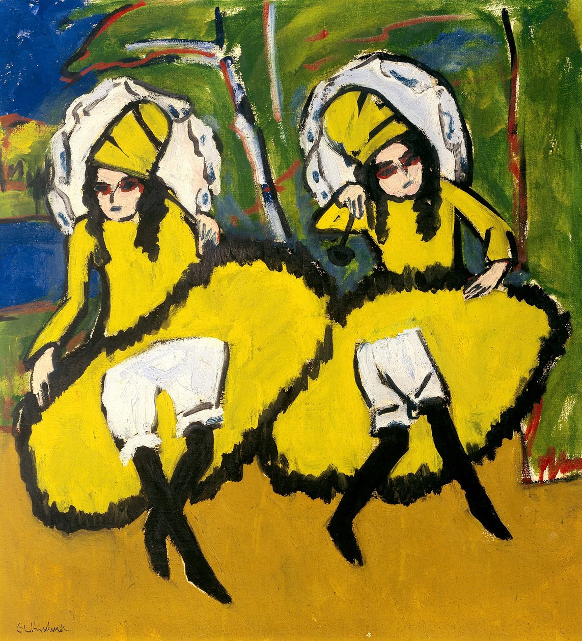 Két táncos, 1910-1911 alkotó: Ernst Ludwig Kirchner