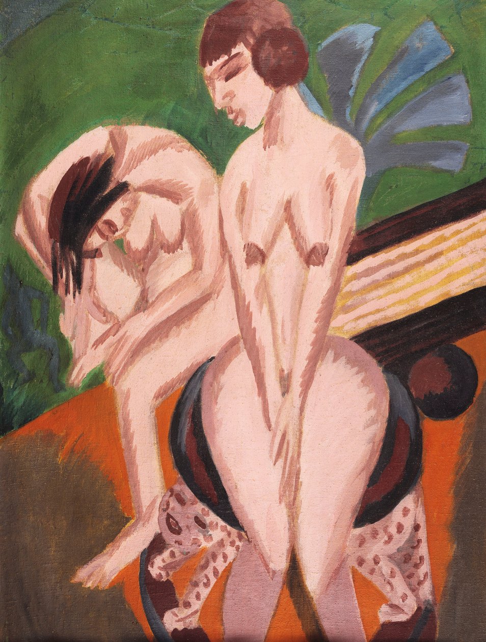 Két akt a szobában; Két akt az űrben, 1914 alkotó: Ernst Ludwig Kirchner