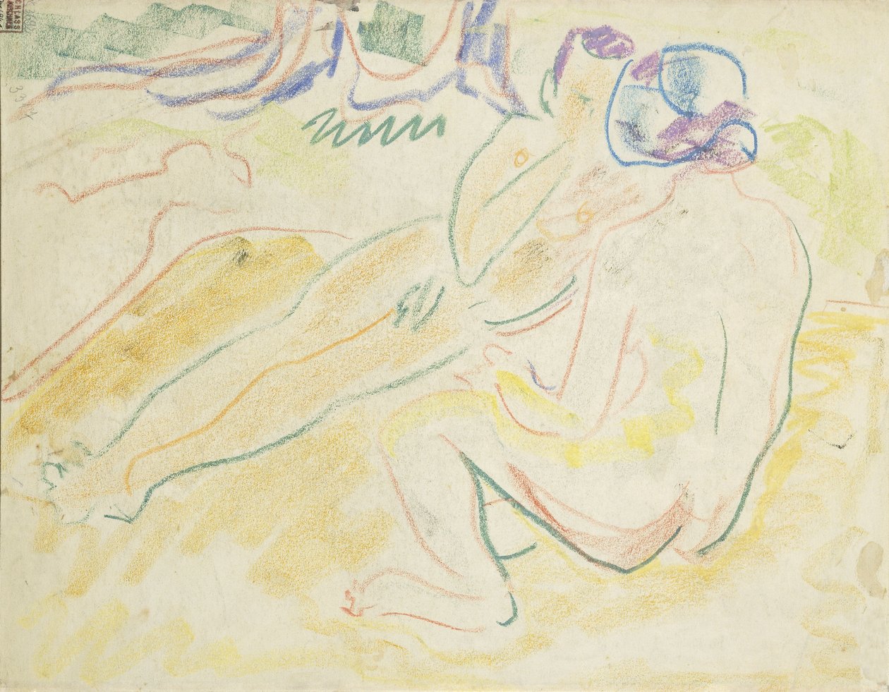 Két fekvő akt alkotó: Ernst Ludwig Kirchner