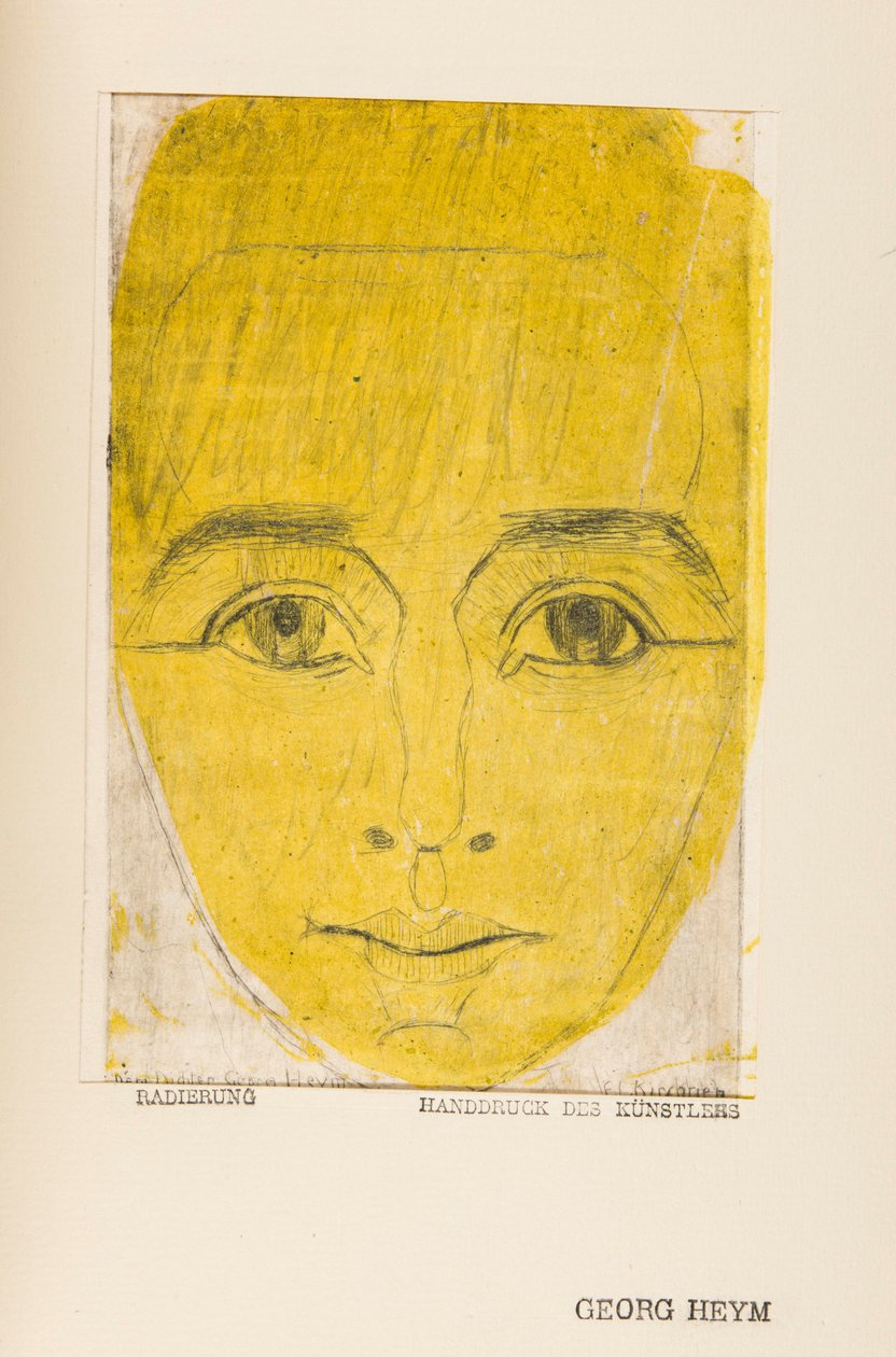Umbra Vitae (életkultúra, Georg Heym portréja alkotó: Ernst Ludwig Kirchner