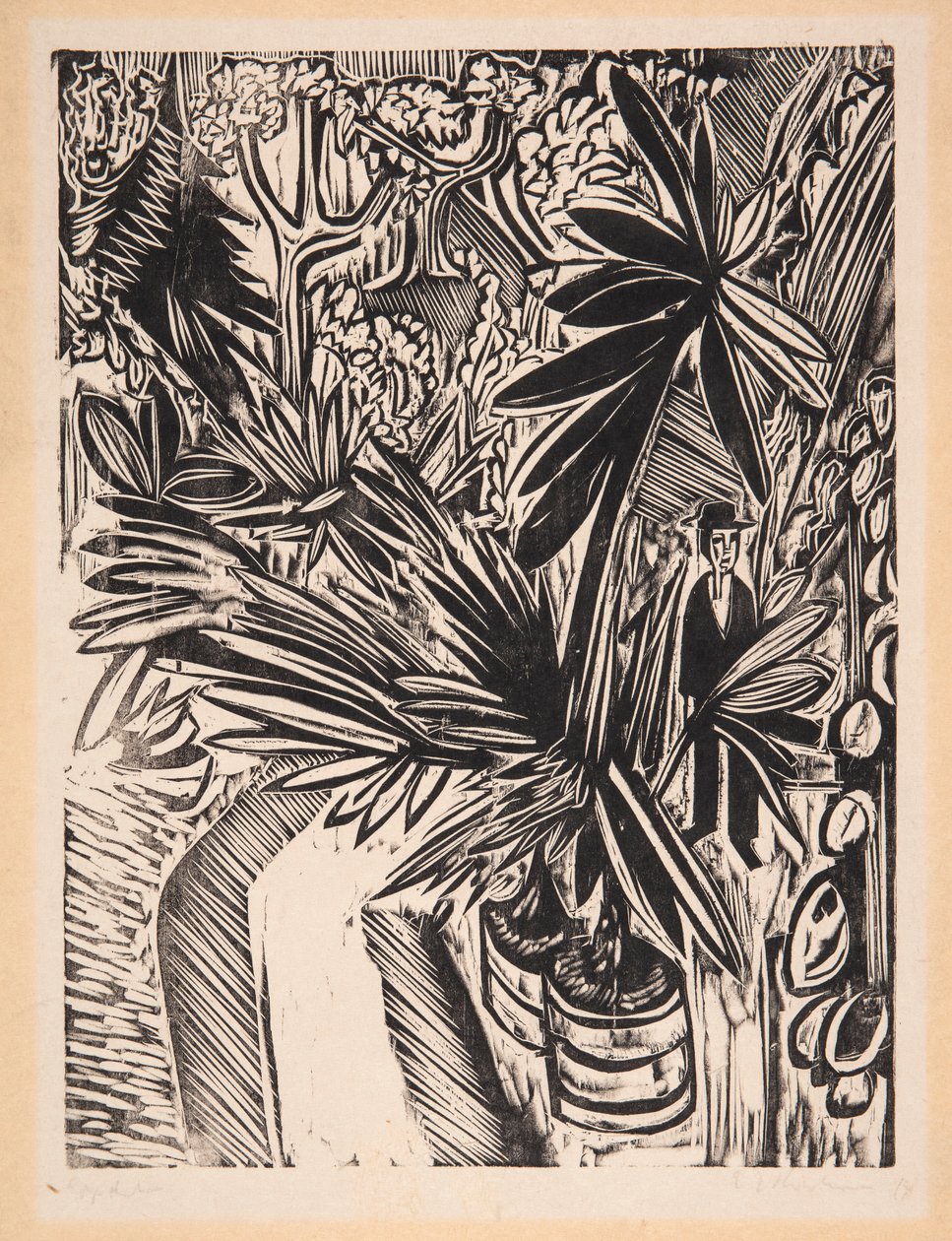 Üvegház. Jena alkotó: Ernst Ludwig Kirchner