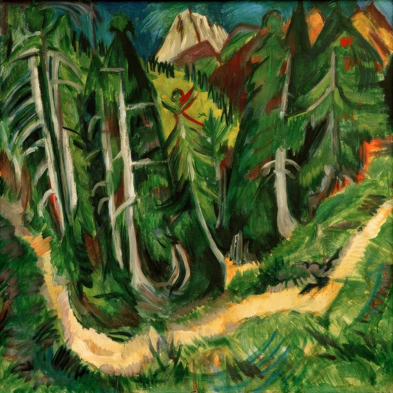 Wolfsschlucht Staffel alkotó: Ernst Ludwig Kirchner
