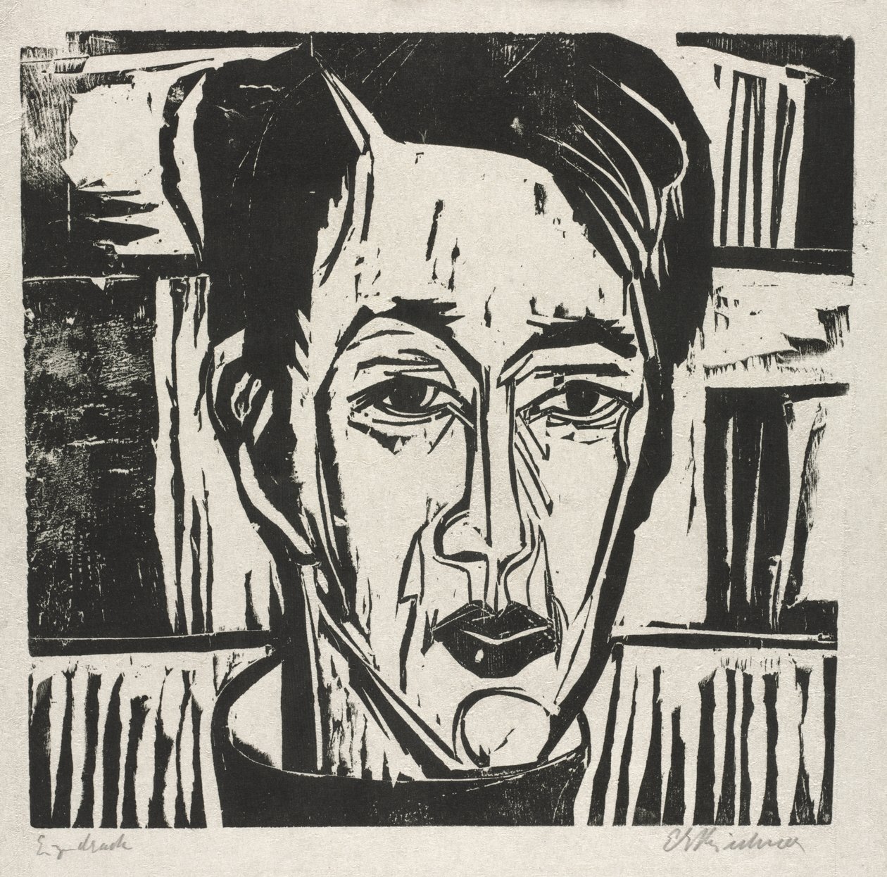 Wehrlin, Szembenézve alkotó: Ernst Ludwig Kirchner