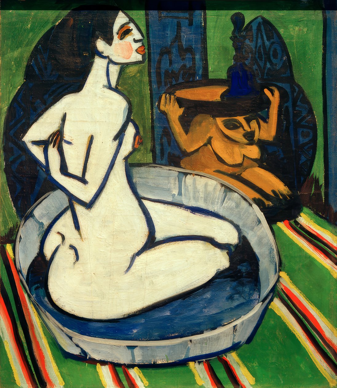 Női fellépés a kádban alkotó: Ernst Ludwig Kirchner