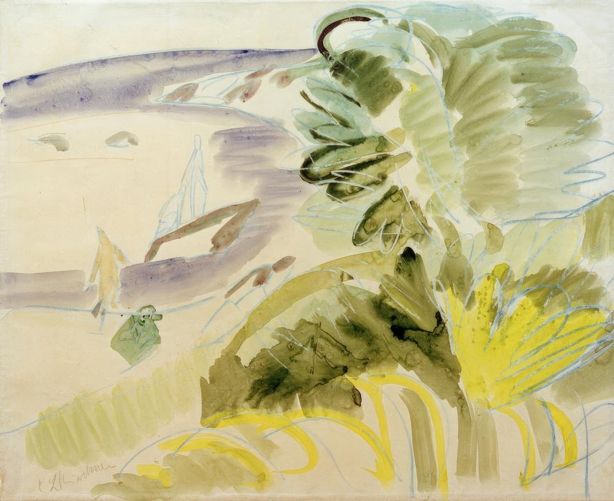 Fehér tengerpart alkotó: Ernst Ludwig Kirchner