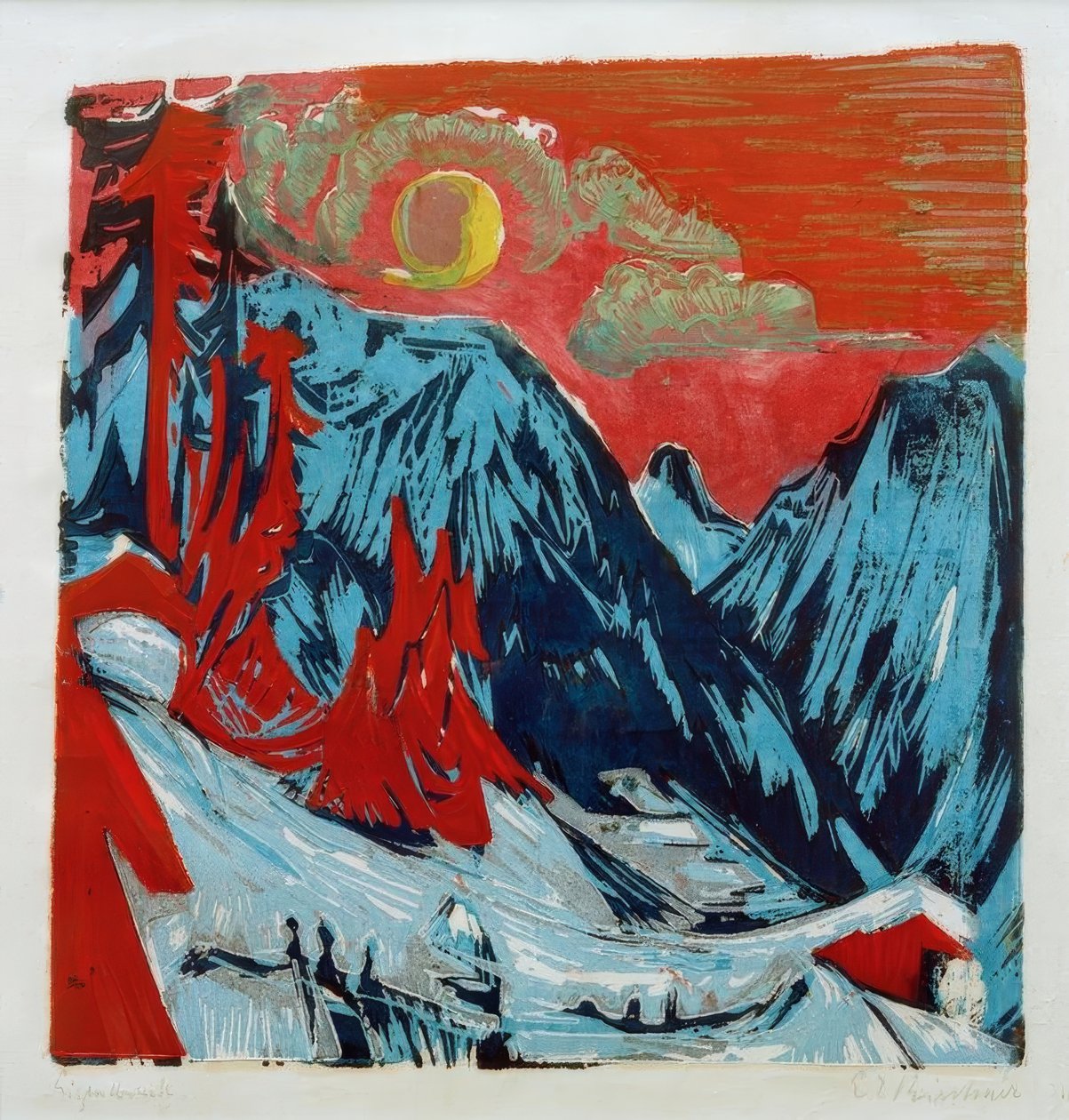 Téli száj éjszakája alkotó: Ernst Ludwig Kirchner