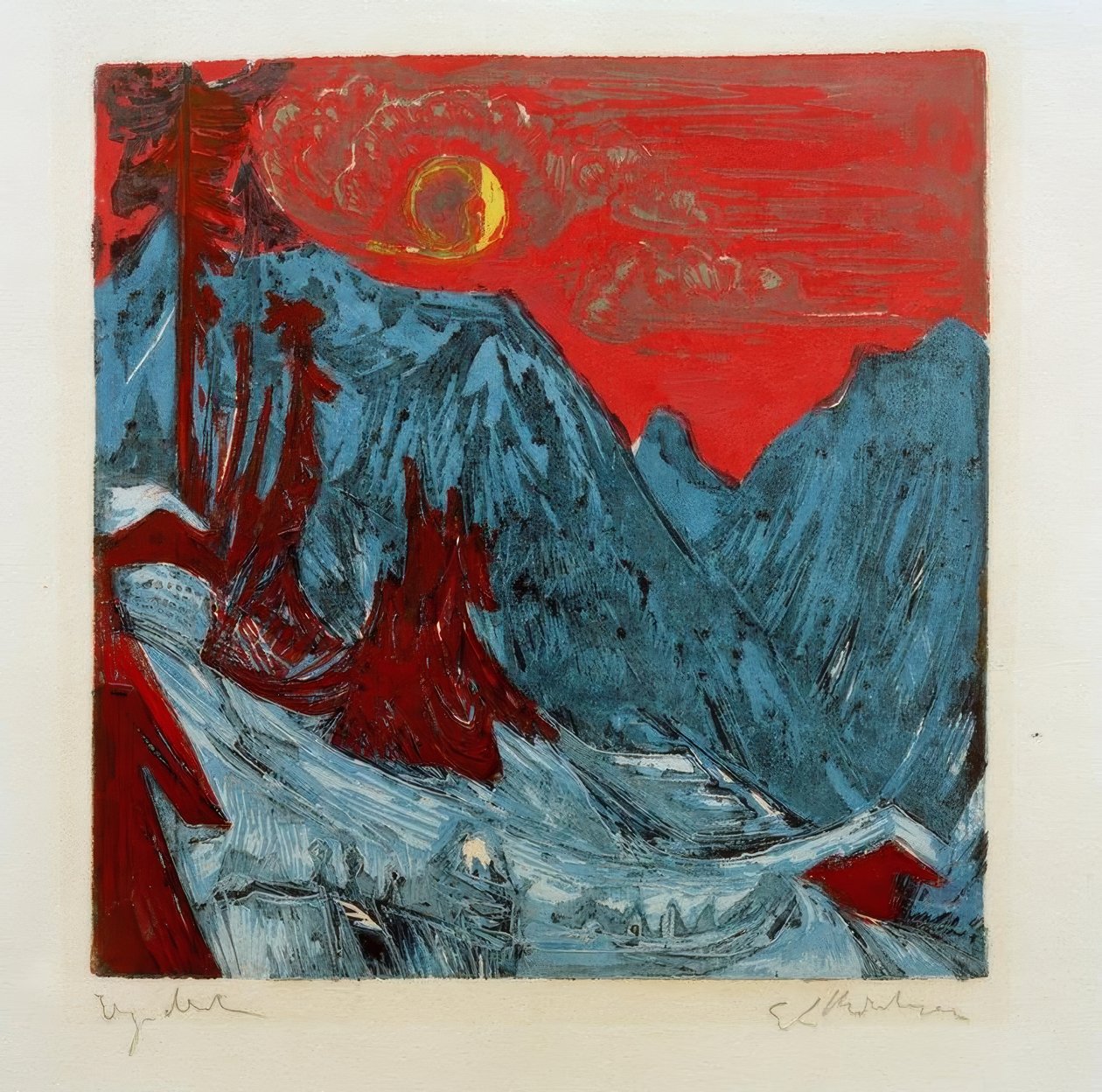téli száj éjszaka alkotó: Ernst Ludwig Kirchner