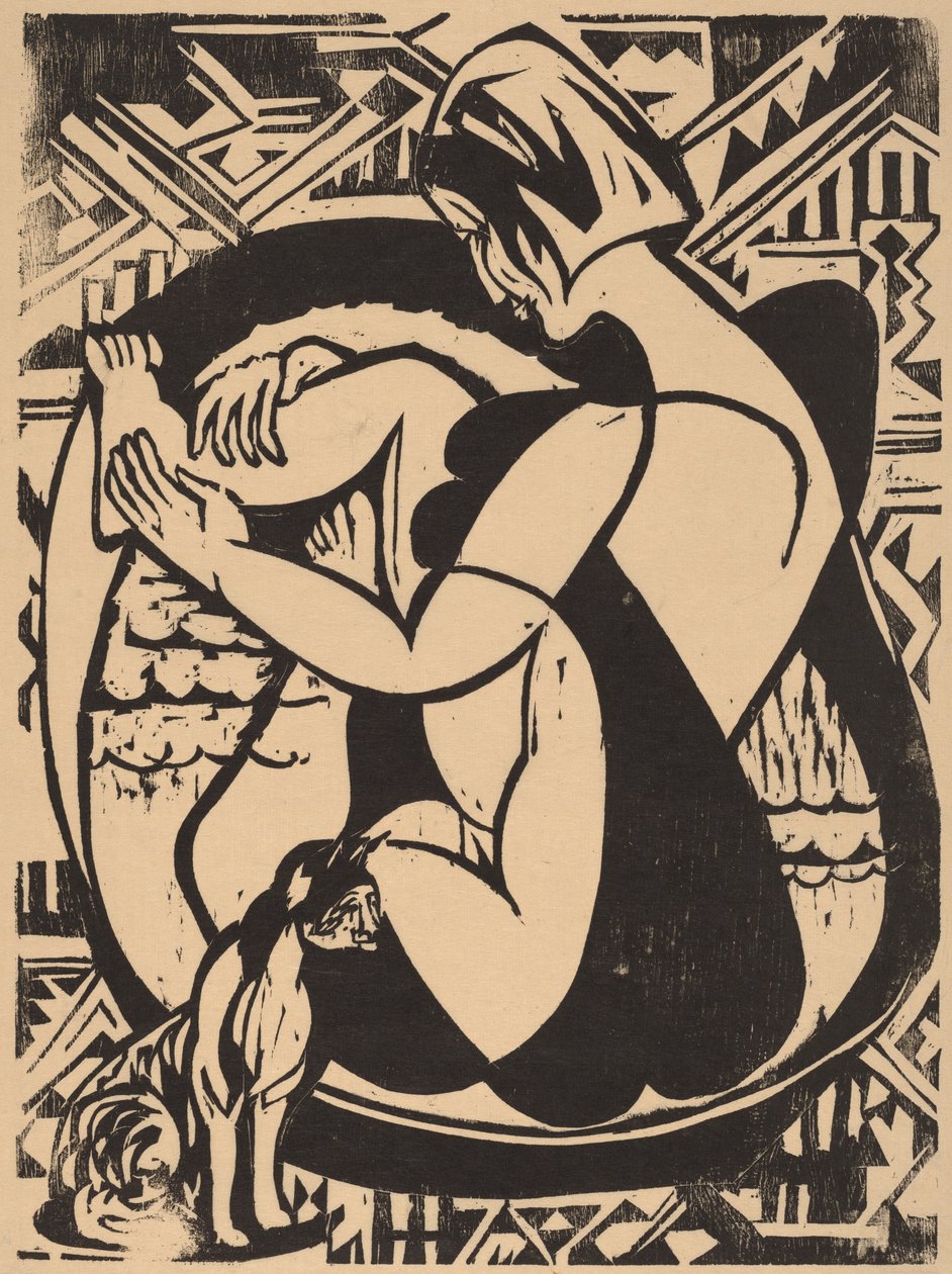 Nő a fürdőkádban alkotó: Ernst Ludwig Kirchner