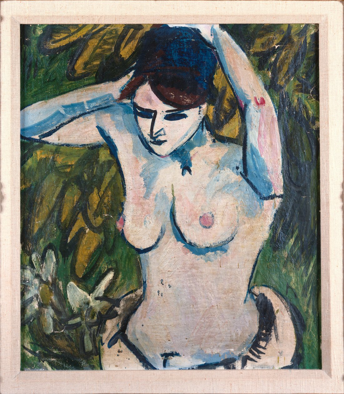 Felemelt karú nő, 1910 alkotó: Ernst Ludwig Kirchner