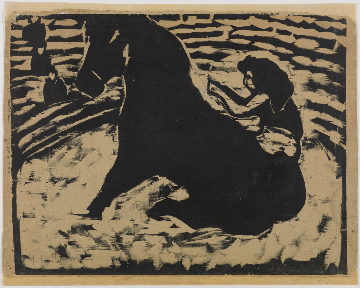 Cirkuszi lovasnő - Artista fekete pónin alkotó: Ernst Ludwig Kirchner