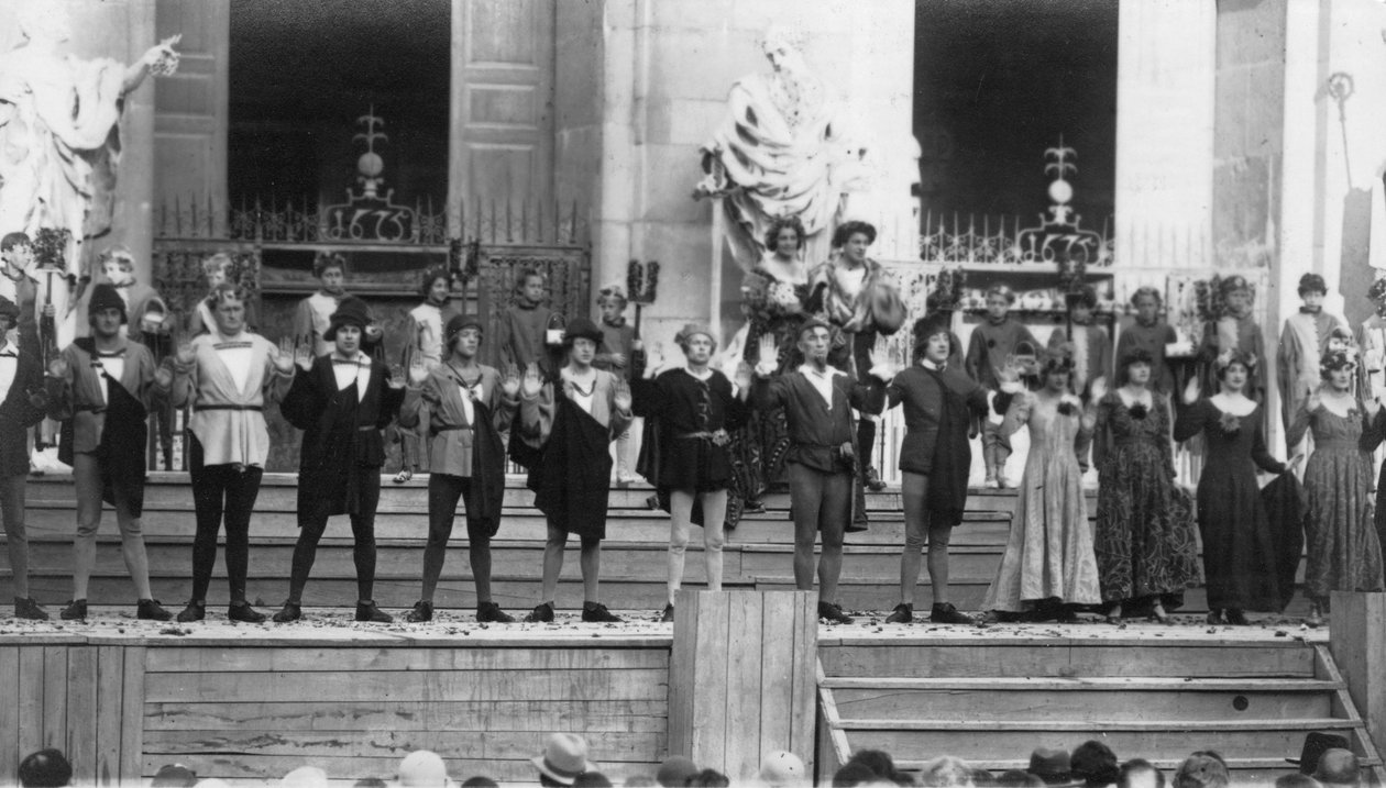 Jedermann előadása, Salzburgi Fesztivál, Ausztria, XX. század alkotó: Ernst Maier