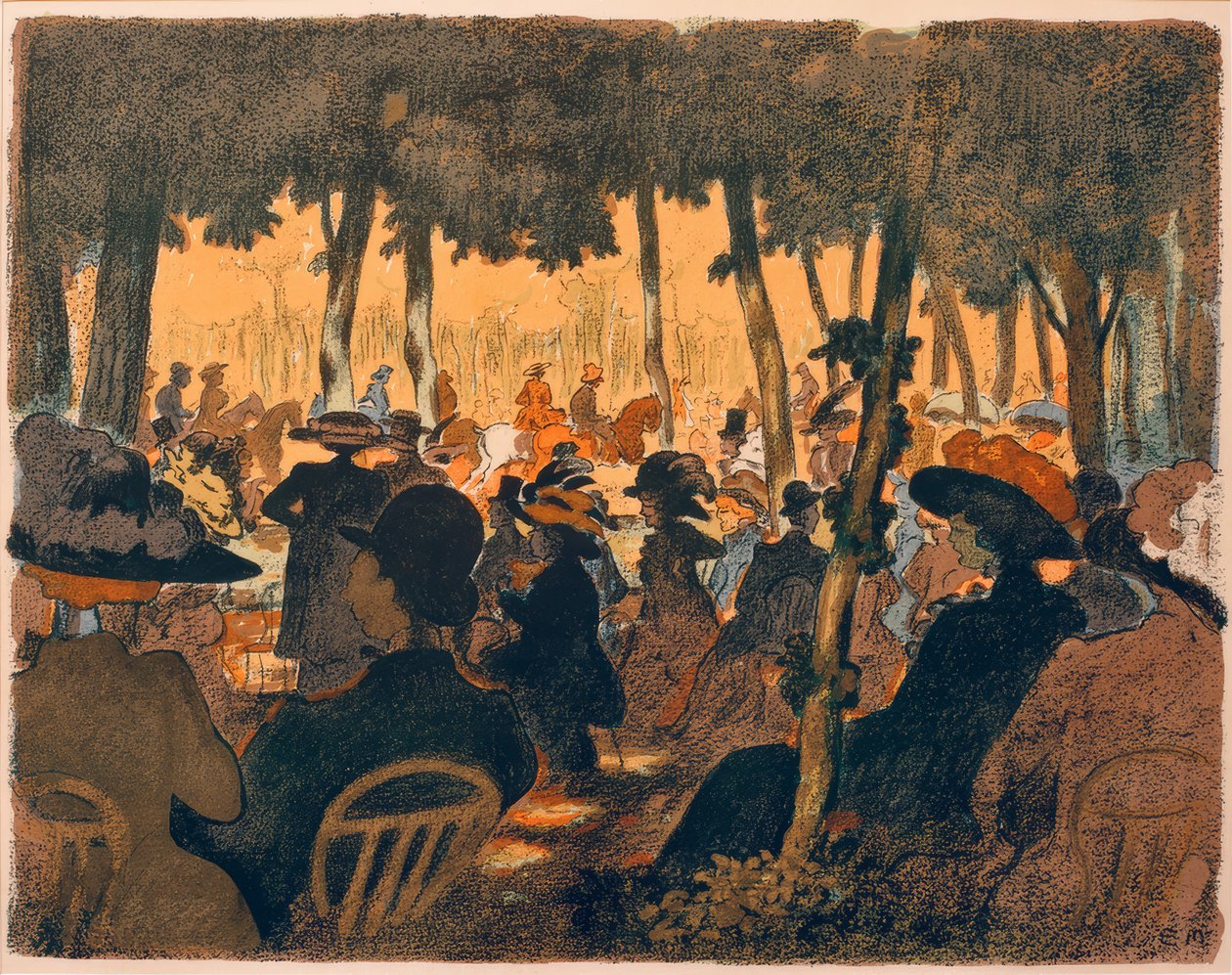 Emberek a parkban alkotó: Ernst Matthes