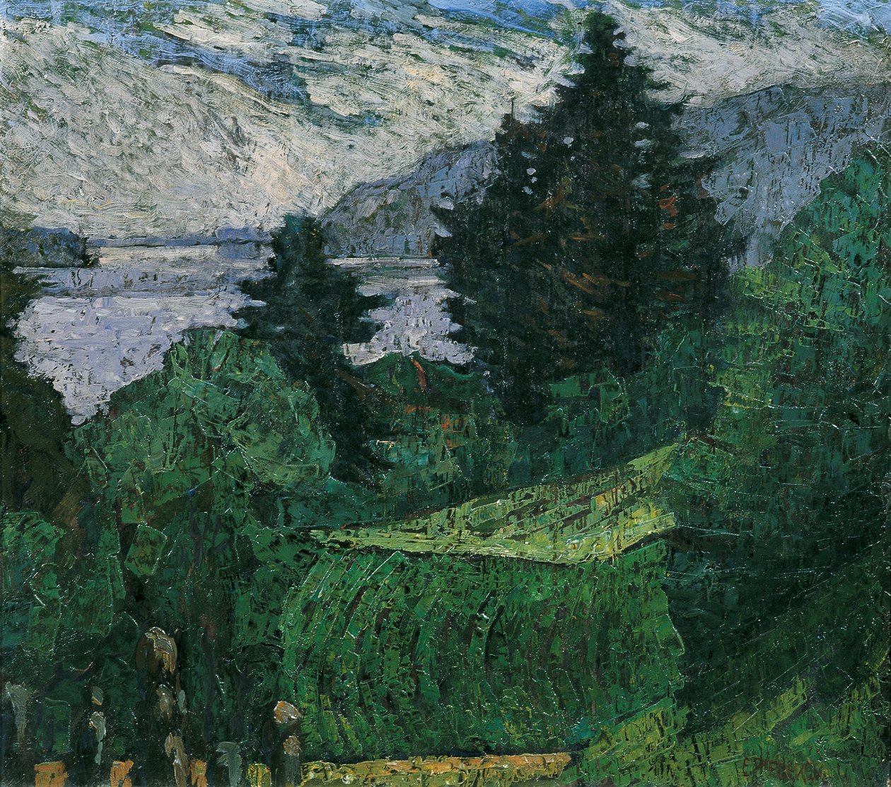 Kilátás a tóra alkotó: Ernst Riederer