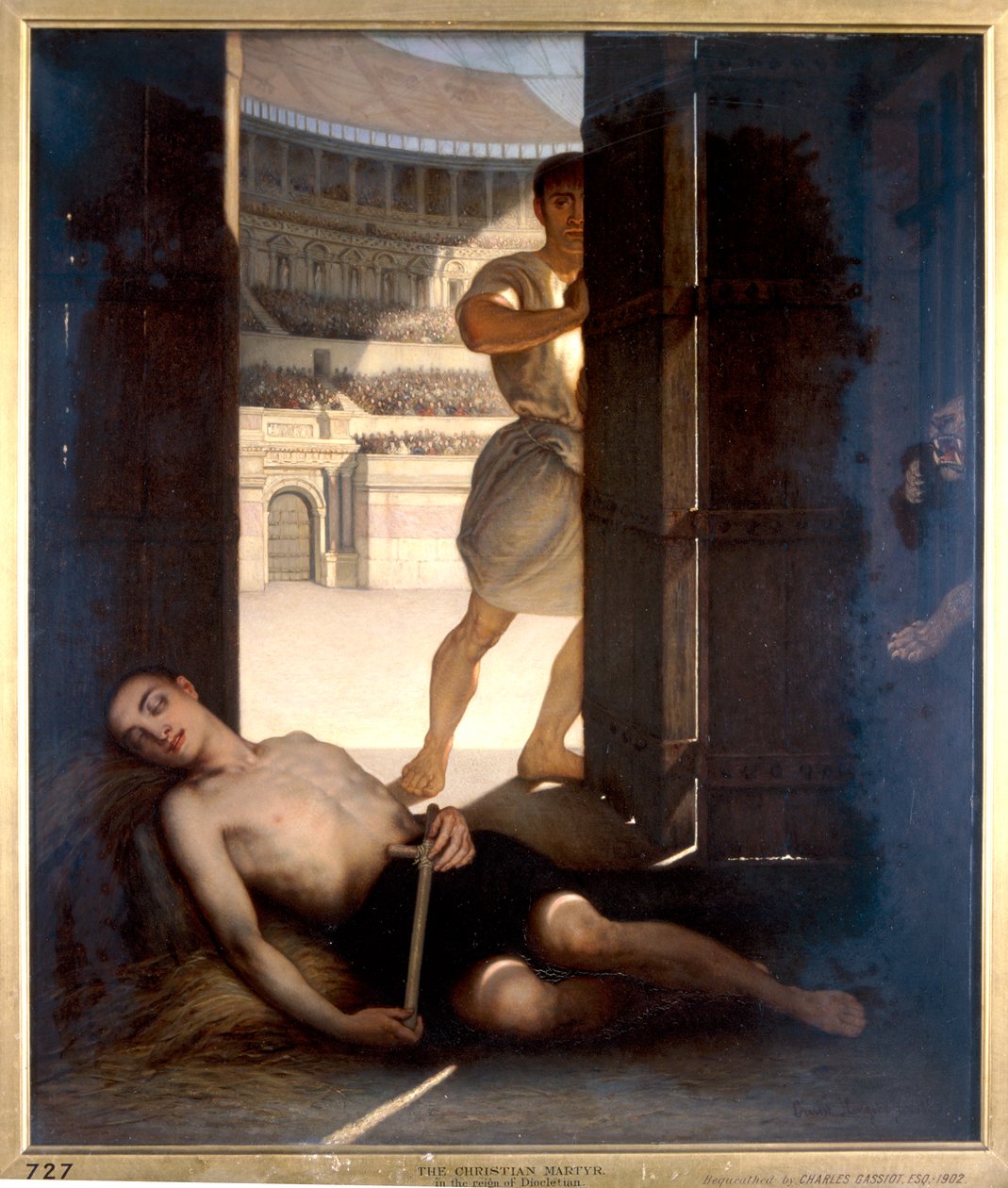 „Egy keresztény mártír”, 1863 alkotó: Ernst Slingeneyer