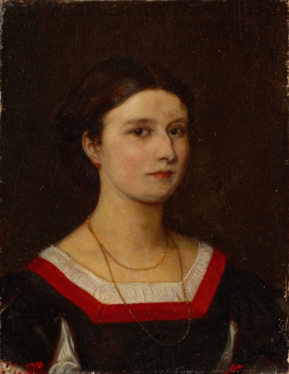 Luise Bachofen-Burckhardt portréja alkotó: Ernst Stückelberg