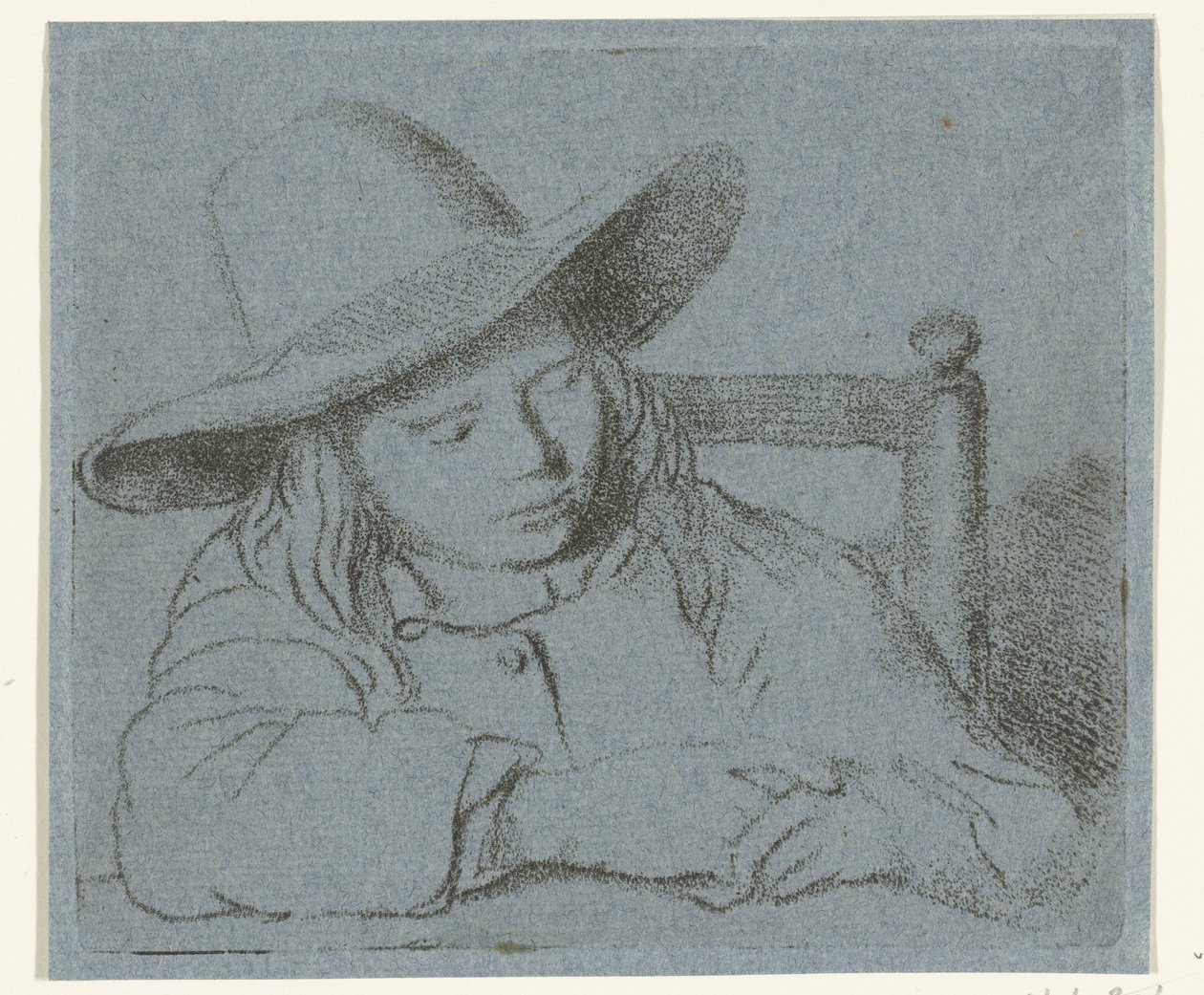 Alvó fiú kalapban alkotó: Ernst Willem Jan Bagelaar