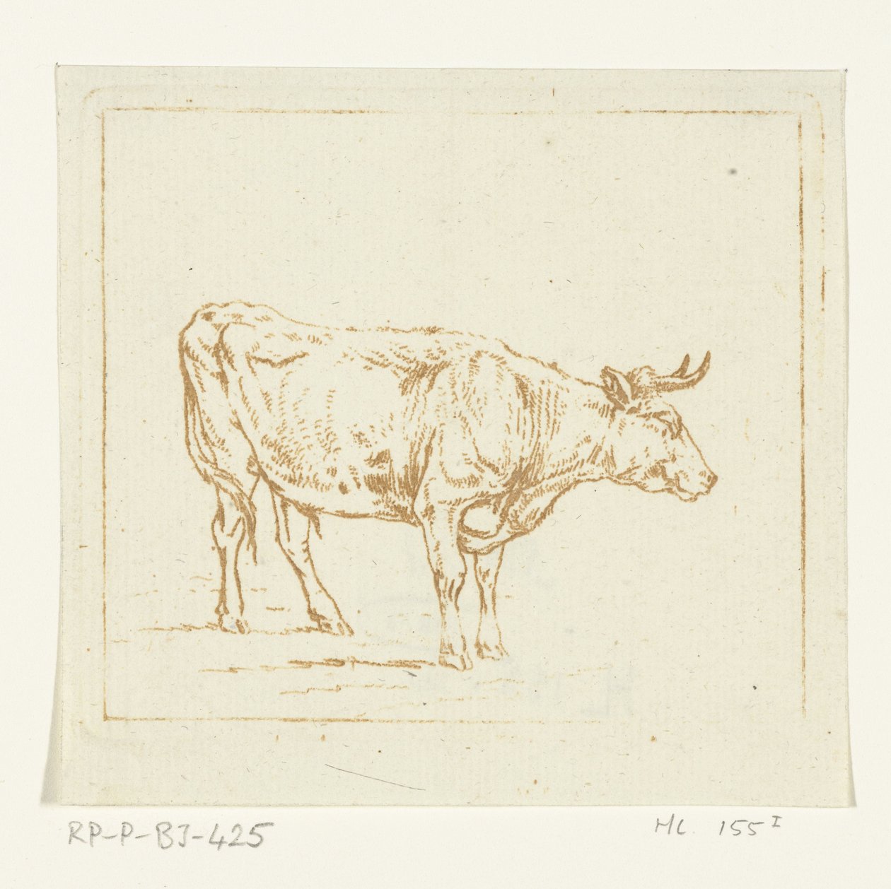 Bika állva, jobbra alkotó: Ernst Willem Jan Bagelaar