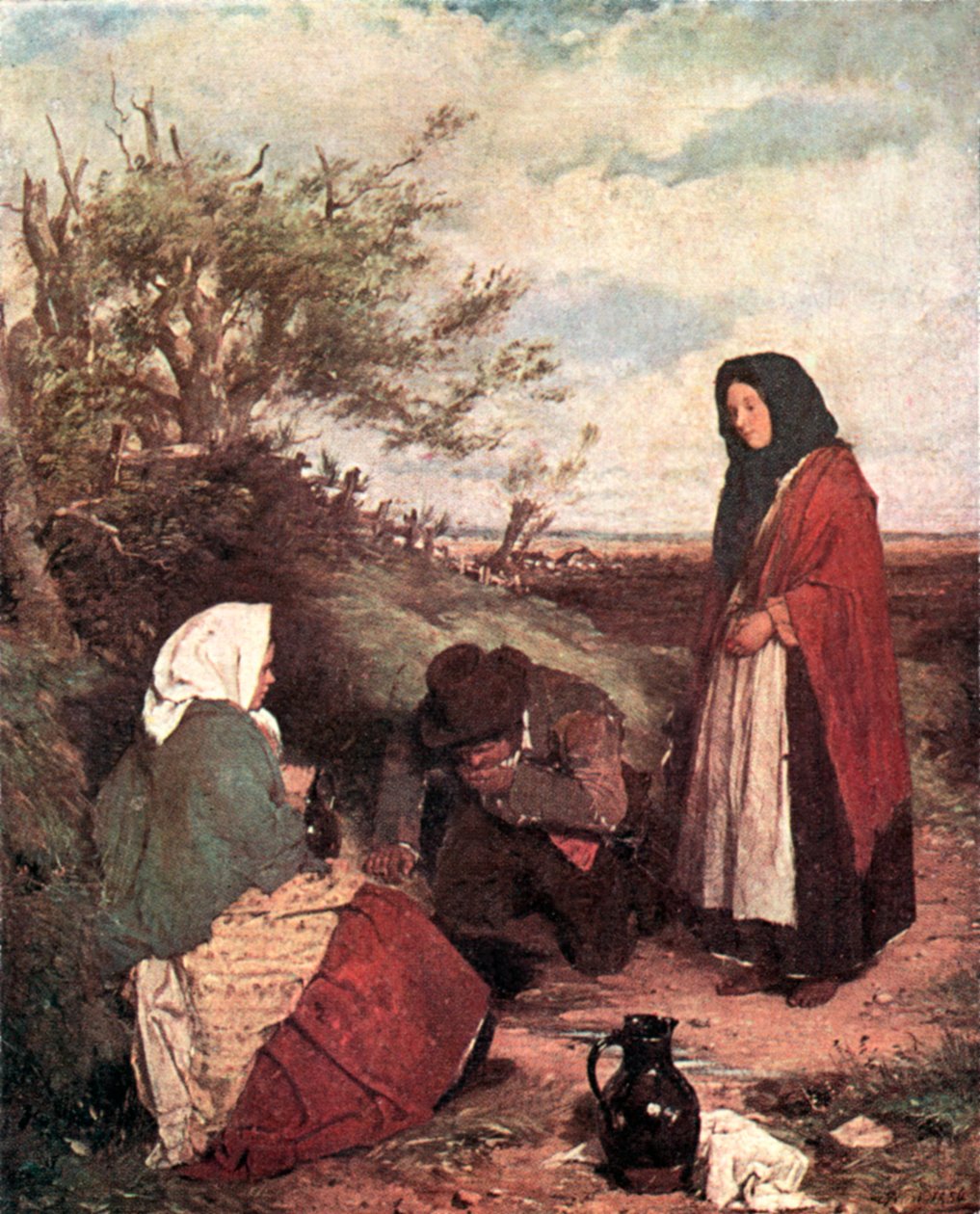 Cigányok az úton (színes litográfia) alkotó: Erskine Nicol