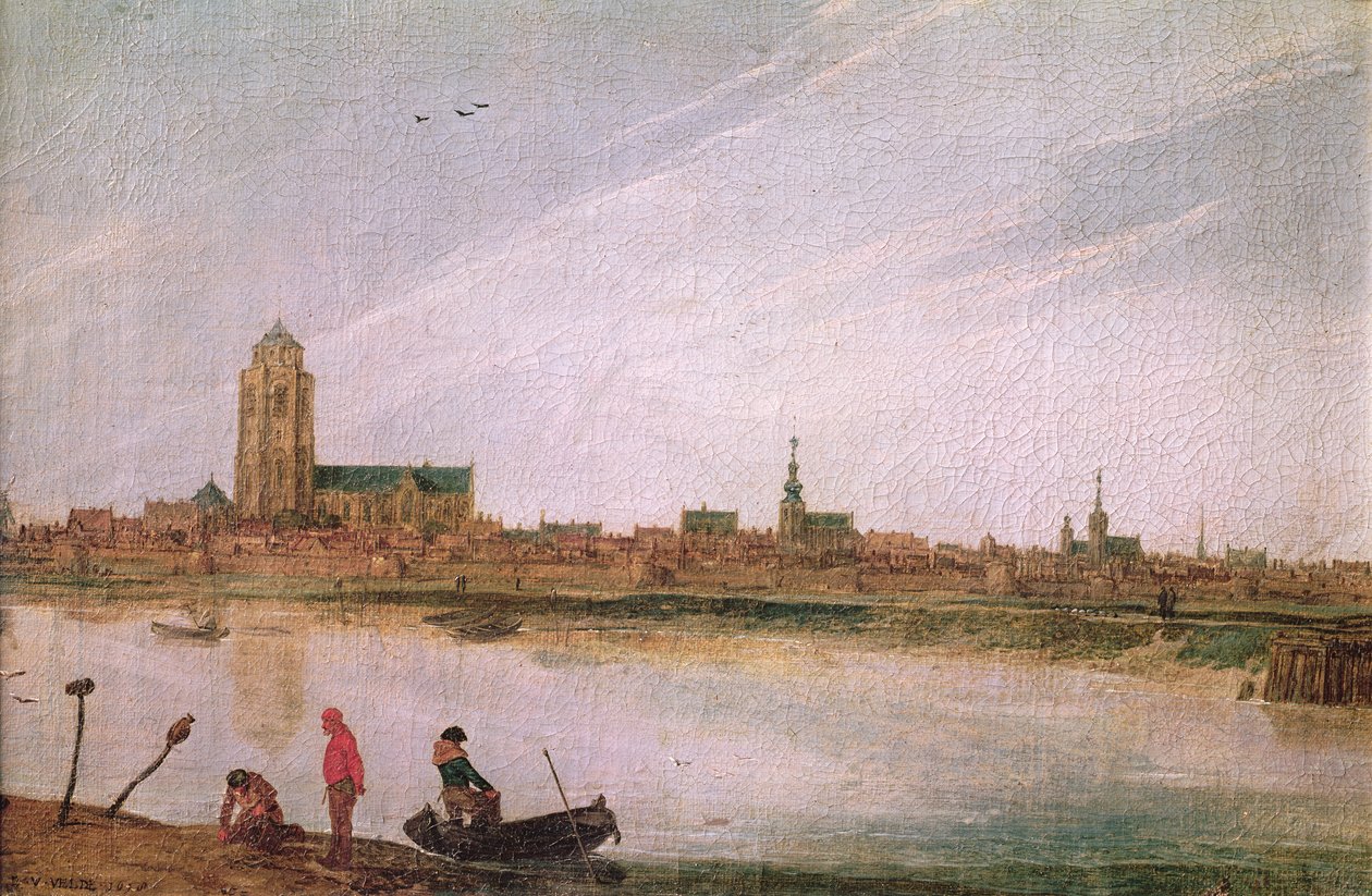 Zierikzee látképe, 1618 alkotó: Esaias van de Velde
